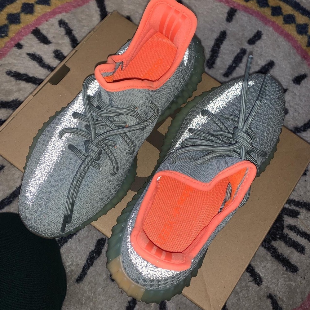 YEEZY BOOST 350 V2 DESERT SAGE (men’s 6, women’s 7.5)
